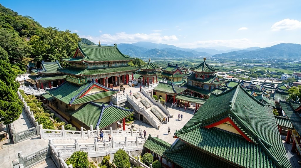 山城廟宇慢步：地母廟青琉璃與中台禪寺的禪意建築